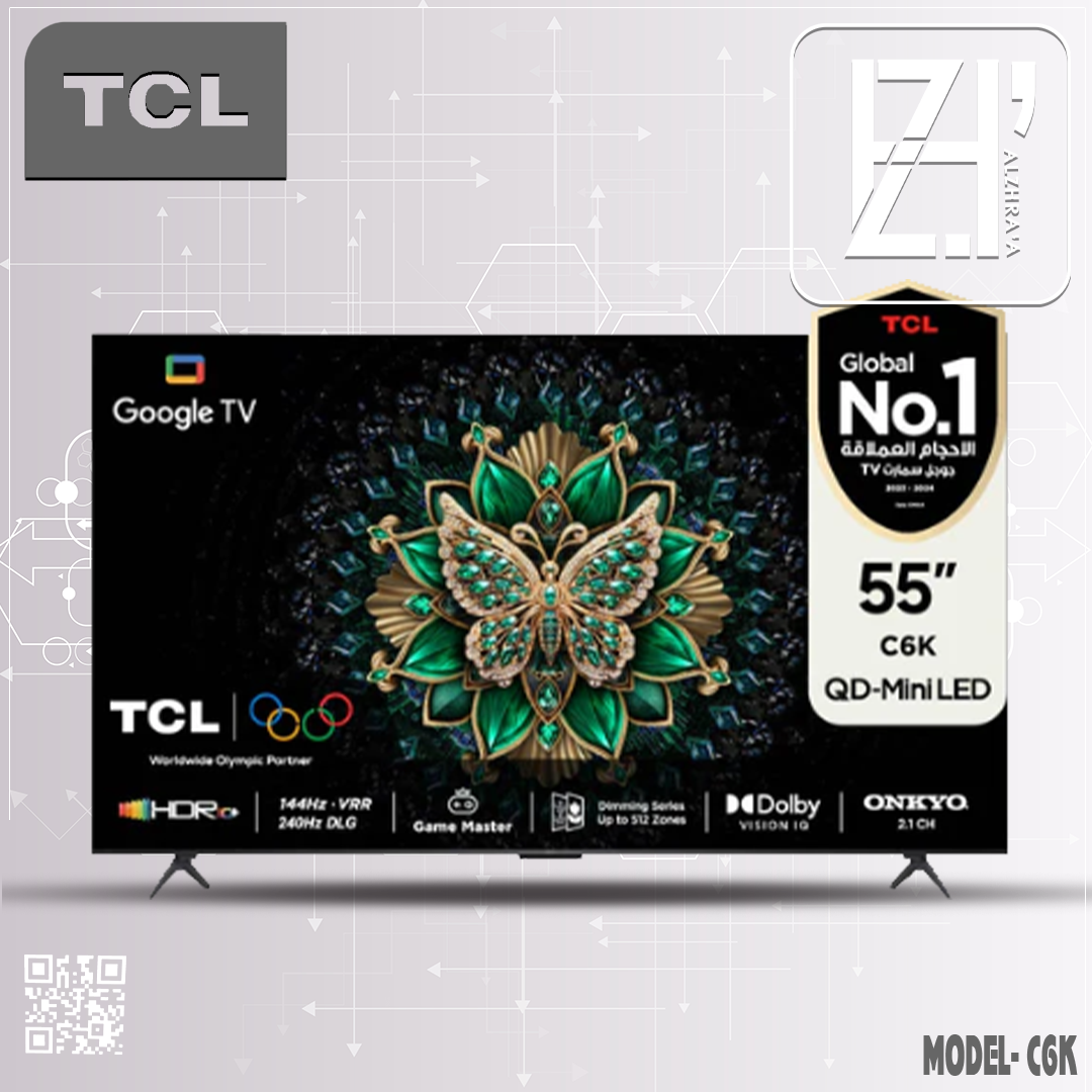 شاشة تي سي ال 55موديلC6K