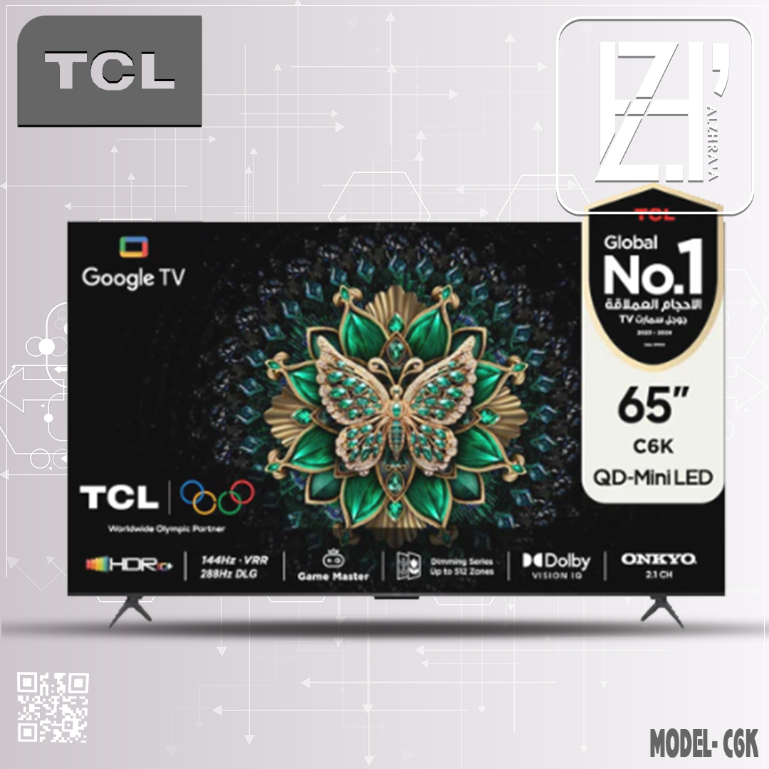 شاشة تي سي ال 65موديلC6K