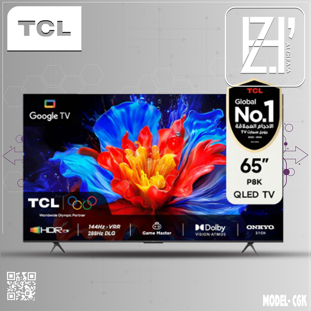 شاشة تي سي ال 65موديلP8K