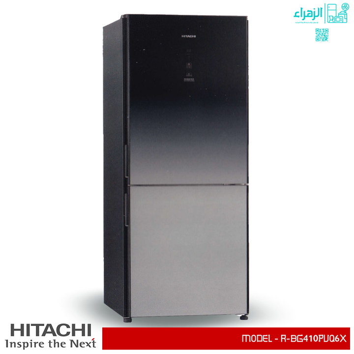 Hitachi 18 cu. ft. Glass Refrigerator, Model R-BG410PUQ6X – معرض