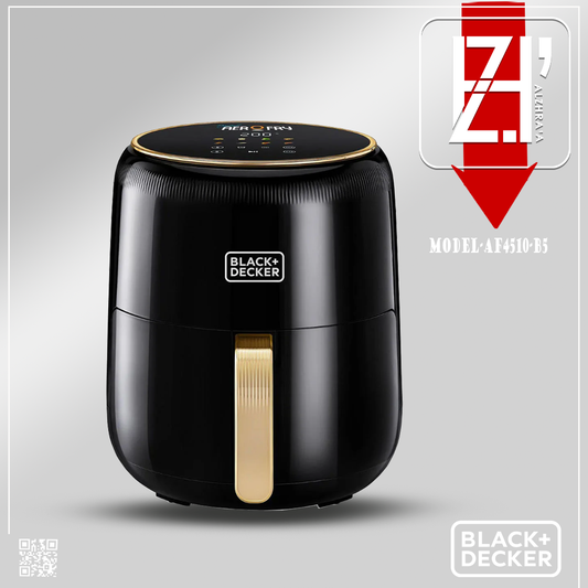 قلاية بدون زيت بلاك انديكر 4.5لتر موديلAF4510-B5