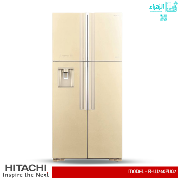 Hitachi four-door refrigerator, various colors, model 760 – معرض