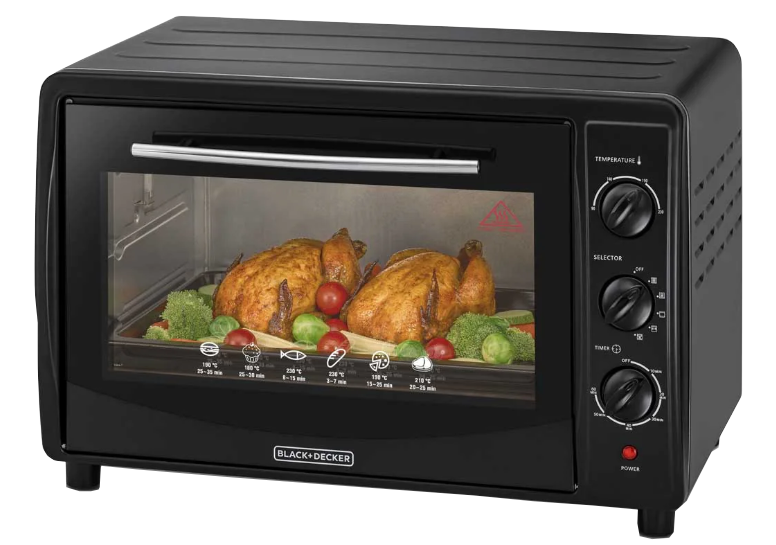 فرن بلاك انديكر 45لتر موديلTRO45RDG-B5